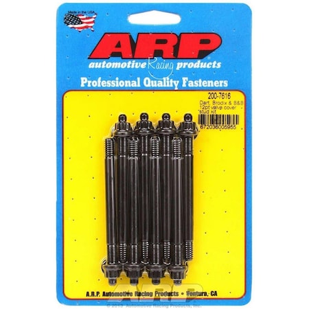 Arp 200-7616 0.25 in. 12-Point Valve Cover Stud Kit, 8PK ARP200-7616