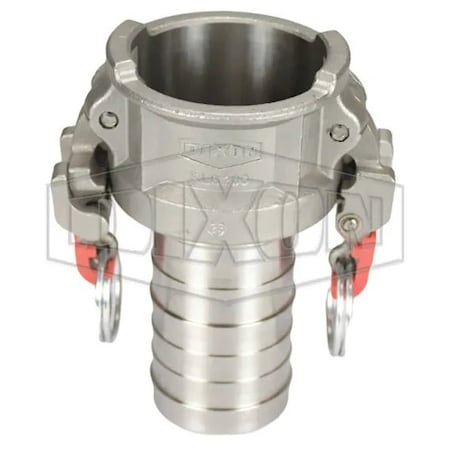 Dixon Vent-Lock Safety EZ Boss-Lock Type-C Cam and Groove Coupler with Seal and Cam Arms, 3 in Nominal RLC300EZ