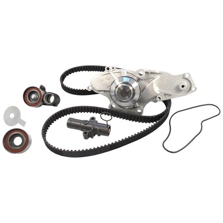 Acdelco TCK INC WAT PUMP TB(TB329) TENSR(T41231 T41232 T431, Engine Timing Belt Kit w/ Water Pump, TCKWP329