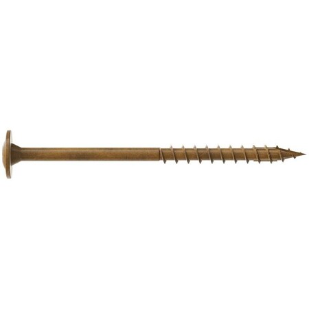 Simpson Strong-Tie Construction Screw, No 8 Thread, 2-1/2 in L, Serrated Thread, Wafer Head, 200 CBT08212R200