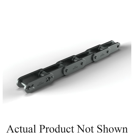 Hkk Chain HKK Double Pitch Riv Standard Conv, 10 ft OAL, 1.25P, .4 Dia x 3/8 W, .08 THK Plate, AS DC050R1A