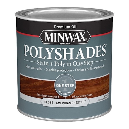 Minwax Wood Stain, 0.5 pt, American Chestnut 214754444