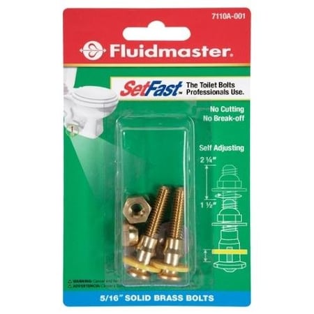 Fluidmaster SET FAST TOILET BOLTS 7110A-003-P5