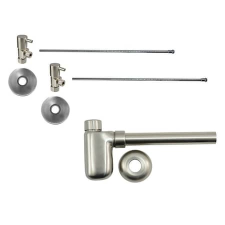 Mountain Plumbing Lavatory Kit - Lever Handle 1/4 Turn Valve (MT5003L) in Brushed Nickel MT7000-NL/BRN