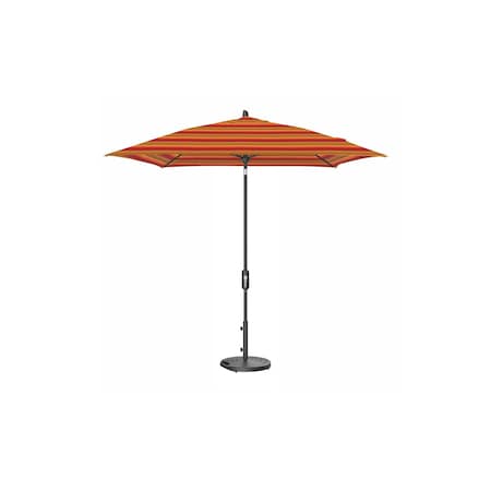 Treasure Garden 7.5 ft Square Patio Umbella, aluminum, fiberglass ribs, outdoor, Astoria Sunset Stripe UM847SQ-09 56095 Astoria Sunset Stripe