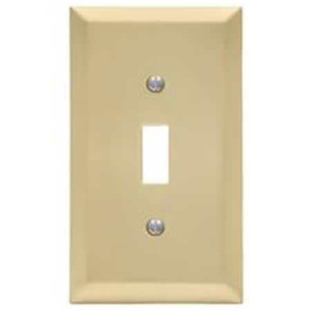 Betterbattery 1 Gang Toggle Century Steel Wallplate - Satin Brass BE1611219
