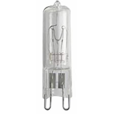 Ge Edison Series Halogen Bulb, 40 W, G9 Lamp Base, T4 Lamp, White Light, 480 Lumens, 2750 K Color Temp 16755