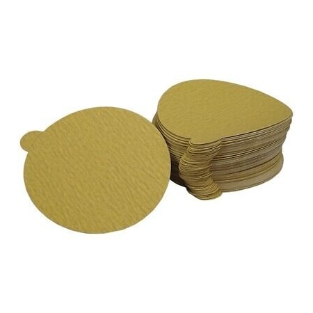 Us Chemical & Plastics Gold Pro Disc, 3 in Dia, 180 Grit, Hook and Loop Attachment, 50PK 660005