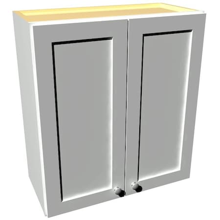 Rigel Cabinetry Kitchen Wall Cabinet, 27 in W x 30 in H, 2-Door, Raw Maple, Solid Wood RTA - 806205