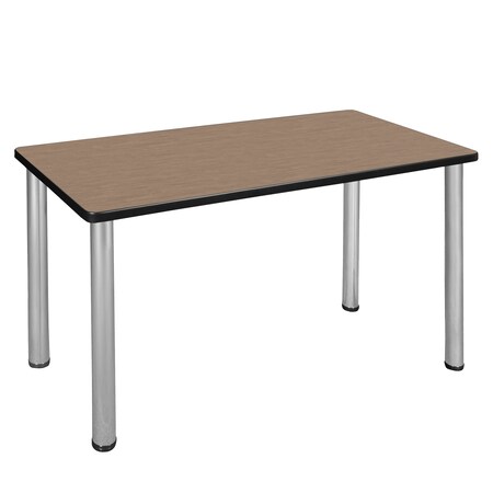 Regency Kee Training Seminar Table, 48 in W, 24 in L, Noble Oak MT4824NOBPCM