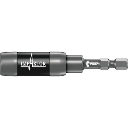 Wera 897/4 IMP R Impaktor holder with retaining ring and ring magnet, 1/4 in x 75 mm 5057676001