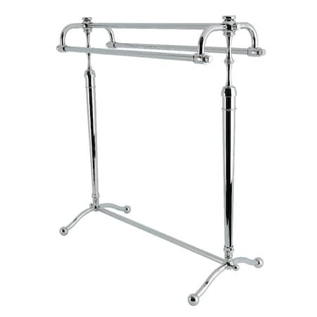 Kingston Brass 28" Freestanding Pedestal 3-Tier Towel Rack, Polished Chrome SCC2261