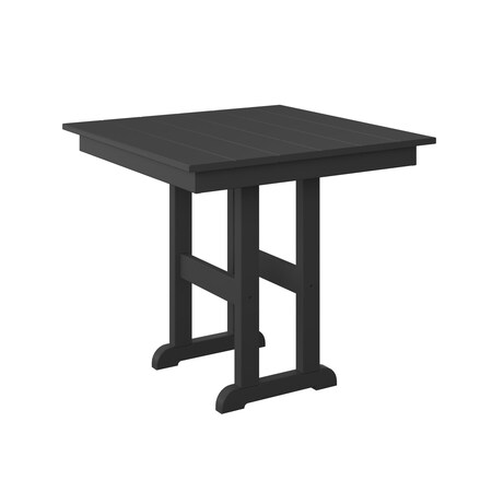 Polybird 33" SQUARE TABLE.       BLACK POLYBIRD P18-R