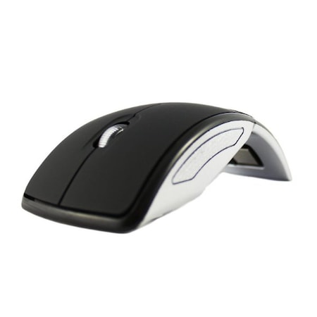 Sanoxy 2.4GHz Wireless Folding Foldable Arc Optical Mouse USB Receiver BLACK SANOXY-MOUS-ARC-BK