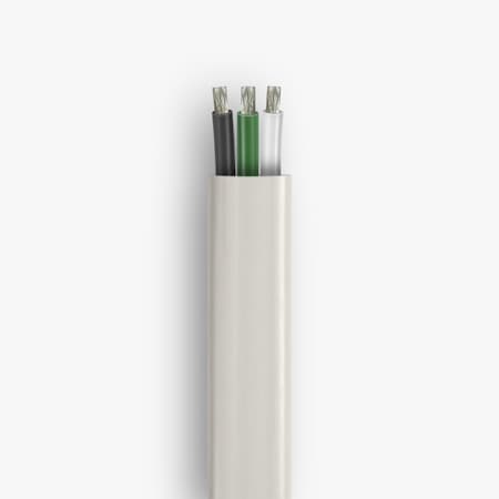Wave Marine Wire Triplex Boat Cable, 100 Ft, 12 GA, Triplex, White with Black/Green/White Inners BC5W2-12/3T65(0-2-9)-107-9-100FT
