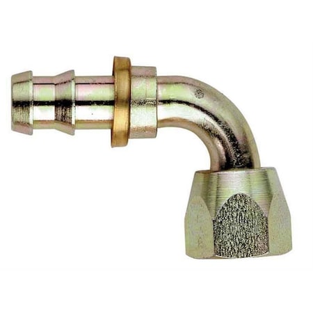 Perfectpitch FBM1443 8 AN 90 deg Elbow Swivel Hose End Fitting, Natural PE3626821
