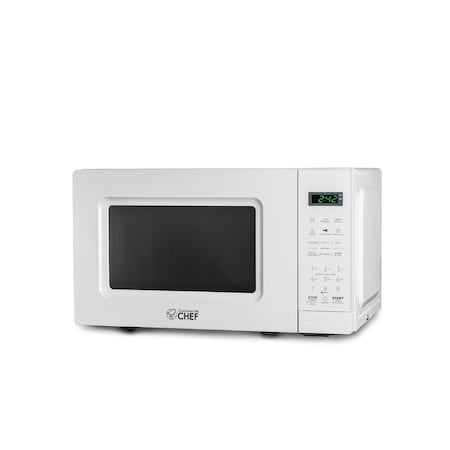 Commercial Chef 0.7 cu ft. Countertop Microwave Oven Oven, White CHM7MW
