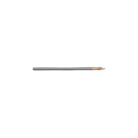 Cable Wholesale Security/Alarm Wire, Gray, 22/6 (22AWG 6 Conductor), Stranded, CMR, Sppol, 1000 foot 10K4-06212MH