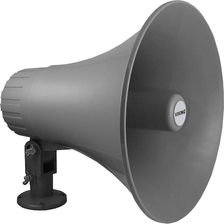 Viking Electronics 30 Watt Paging Horn - 70 V - 107 dB - Audible - Gray 300AE