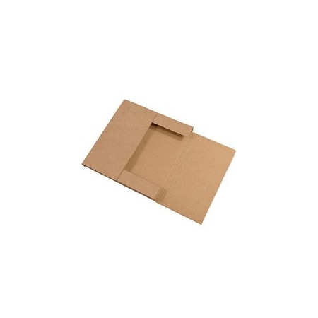 Bubblefast 50-12 1/2 x 12 1/2 x 1'' Kraft Easy-Fold Mailers, 50PK BFM12121K