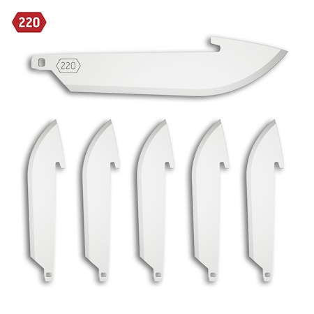 Outdoor Edge Cutlery 2.2" DROP-POINT BLADE PACK, Tumbled, 6PK RR22-6C