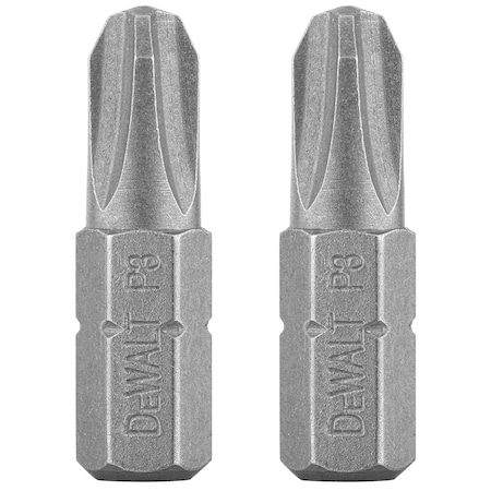 Dewalt No. 1 Phillips 1" Insert Bit Tips, PK2 DW2003