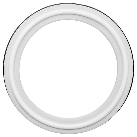 Zoro Select Sanitary Gasket, White, 0.2 in Thickness ZUSA-SG-TE-ENV-2