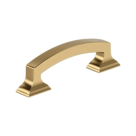 Amerock Incisive Series Cabinet Pull, 3-15/16 in L Handle, 3/8 in H Handle, 1-3/16 in Projection, Zinc BP37120CZ