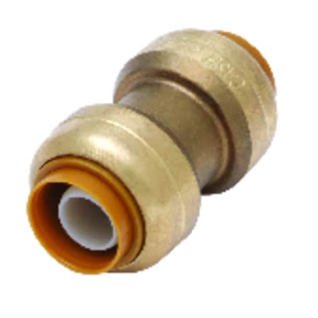 Sharkbite SharkBite Push to Connect 1 in. PTC X 1 in. D PTC Brass Coupling UR020A