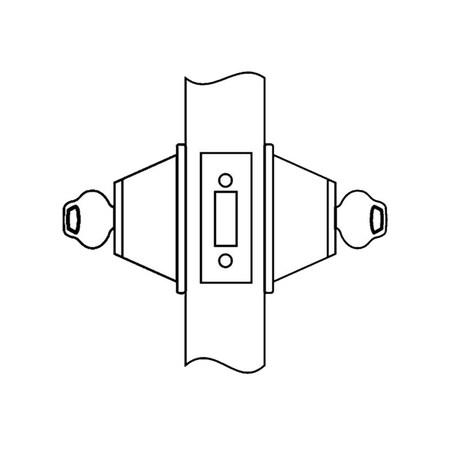 Corbin Russwin Double Cylinder, Conventional Cylinder, Satin Chrome, DL3012 DL3012 626