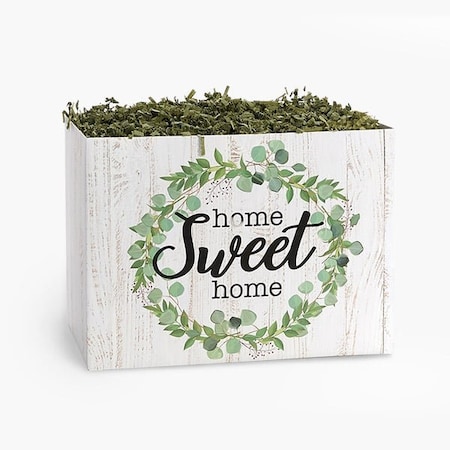 Nashville Wraps Farmhouse Home Sweet Home Basket Box, Large 10.25x6x7.5, 6PK FHSHL