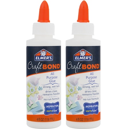 Elmers Craft Bond All Purpose Craft Glue, 4oz., 2PK E420C