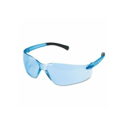 Mcr Safety BearKat BK1 Series Safety Glasses, Light Blue Lens, Duramass Scratch-Resistant, Light Blue Frame 135-BK113