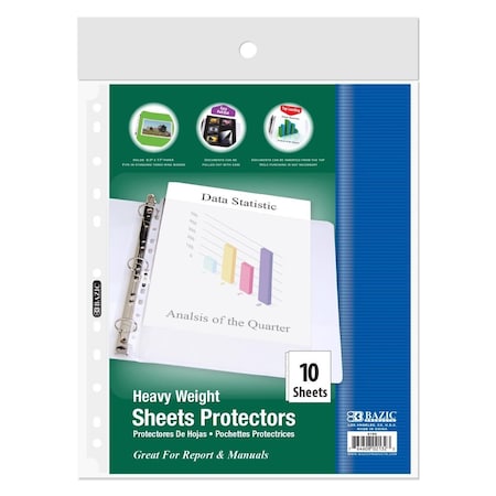 Bazic Products Heavy Weight Top Loading Sheet Protectors, 24PK 2132