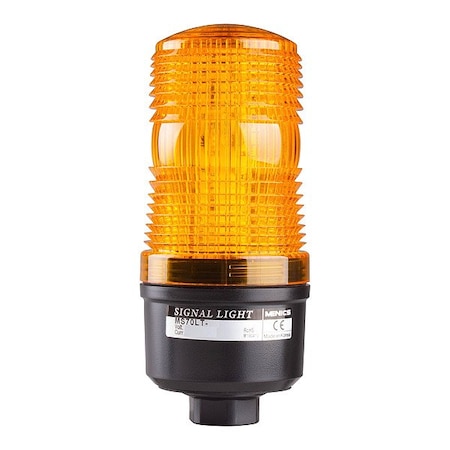 Zoro Select Warning Light, Amber, LED, 110 - 220V AC 913VP6