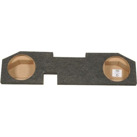 Q Power Qpower DODGE10 4DOOR 10 in. Dual Custom Fit for Dodge Quad Cab 4 Door Speaker Box; Black DODGE10 4DOOR