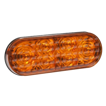Grote Strobe Light, Amber/Blue, 12 to 24V DC 78190