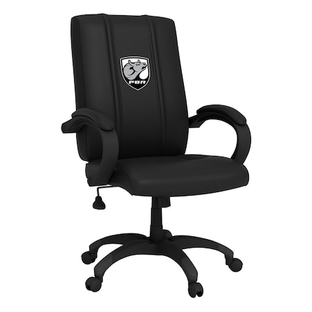 Dreamseat Office Chair 1000 with Professional Bull Riders Bull Head Shield Logo XZOC1000-PSPBR0005