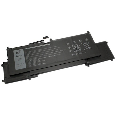 Battery Technology BTI Battery - For Notebook - Battery Rechargeable - 7334 mAh - 88 Wh - 11.4 V DC TVKGH-BTI