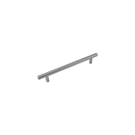 Laurey 160mm - 8 1/4in Overall - Builders Steel Plated T-Bar Pull - Brushed Satin Nicke 87003