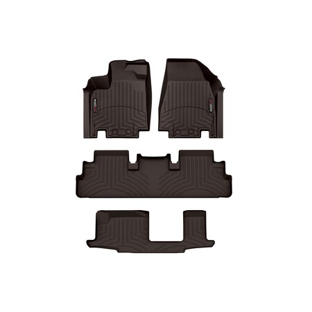 Weathertech Cocoa, Front, rear, and rear Floorliners 471698-1-2-4