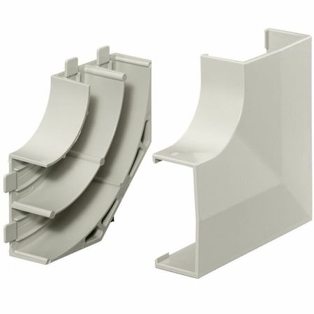 Hubbell Wiring Device-Kellems Flat Elbow Base and Cover, White PW2FEBC