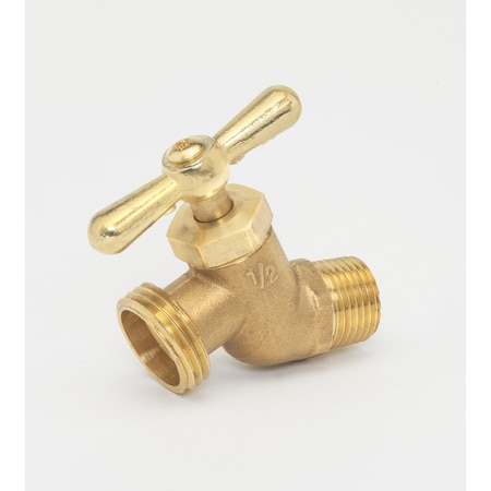 Proline Series Brass Valve Hose, No Kink, Mip, 3/4" 102-304