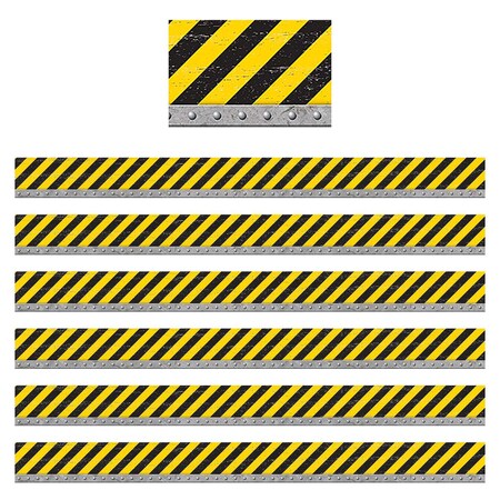 Teacher Created Resources Under Construction Straight Border Trim, 35 Feet Per Pack, 6PK TCR8740