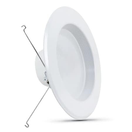 Feit Electric LEDR56B/927CA/MP/6 Recessed Downlight, 75 W, 120 V, LED Lamp, Aluminum, White, 6PK LEDR56B/927CA/MP/