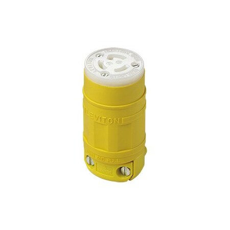 Leviton Industrial Grade Dustguard Connector 15 Amp, 125 Volt 2547