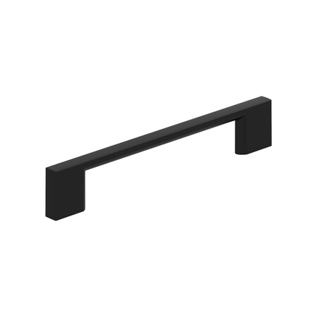 Amerock Cityscape 5-1/16 inch (128mm) Center-to-Center Matte Black Cabinet Pull, 25PK 25VMP37132MB