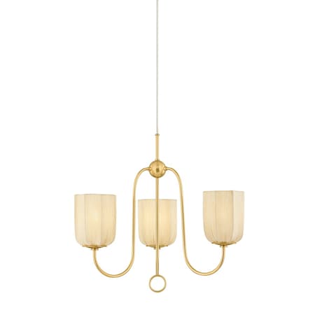 Mitzi 1 Light Genevieve Chandelier Aged Brass H1106805-AGB