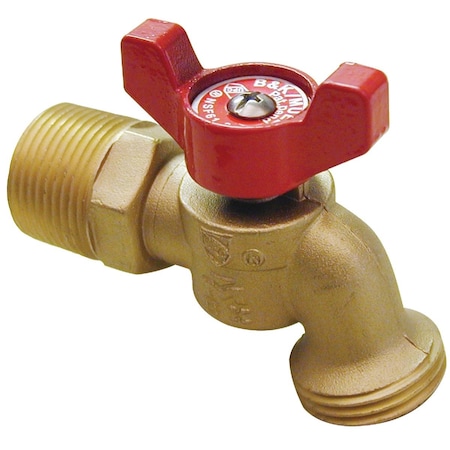 Proline Series ProLine Quartermaster Series 1/2'' MIP X 3/4'' Male Hose Thread Brass Hose Bibb 103-053HN