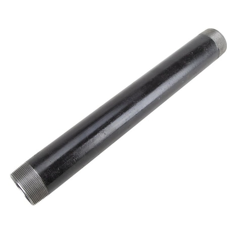 Prosource Pipe Nipple, 2 in, Male, Steel, SCH 40 Schedule, 18 in L BN 2X18-S